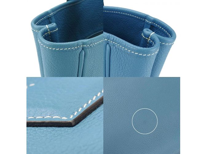 Hermès Borsa Tote Hermes Victoria Cabas 32 Blu - vista 9