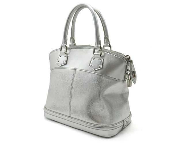 Sac à main Louis Vuitton Suhali Lockit PM M95541 Argenté - vue 2