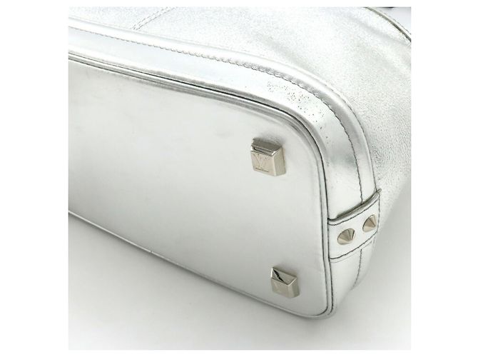 Sac à main Louis Vuitton Suhali Lockit PM M95541 Argenté - vue 3