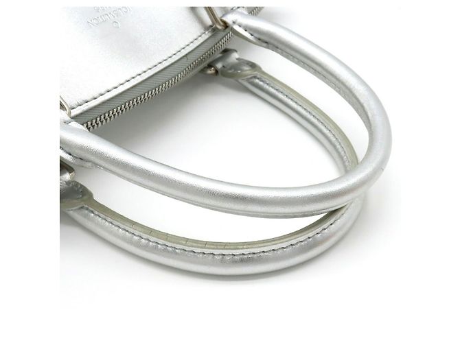 Sac à main Louis Vuitton Suhali Lockit PM M95541 Argenté - vue 4