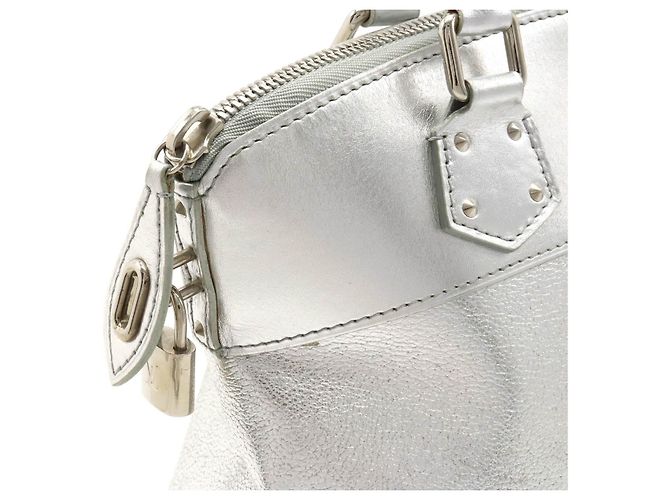 Sac à main Louis Vuitton Suhali Lockit PM M95541 Argenté - vue 6