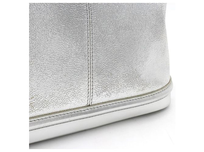 Sac à main Louis Vuitton Suhali Lockit PM M95541 Argenté - vue 9