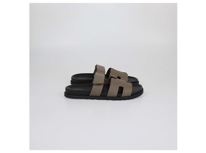 Hermès Sandalias Chypre Epsom Etoupe Hermes - vista 2
