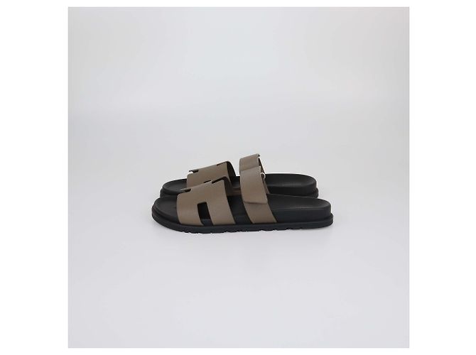 Hermès Sandalias Chypre Epsom Etoupe Hermes - vista 5