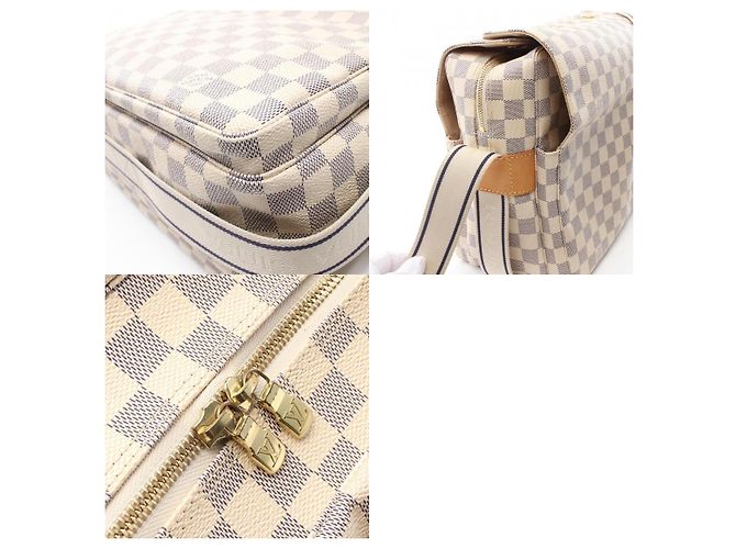 Louis Vuitton Naviglio Damier Azur Shoulder Bag N51189 White - view 10