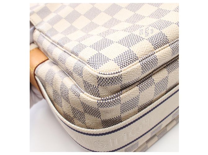 Louis Vuitton Naviglio Damier Azur Shoulder Bag N51189 White - view 9