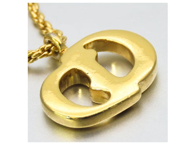 Collana con Logo CD Christian Dior D'oro - vista 2