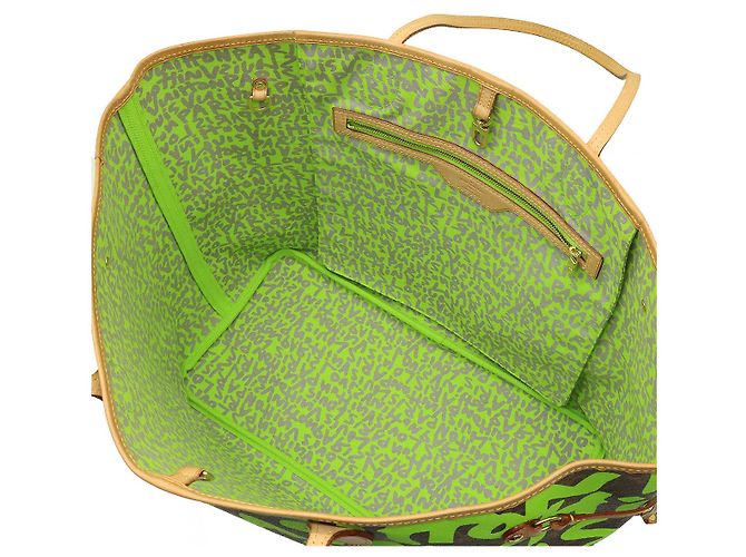 Sac tote Monogram Neverfull GM Louis Vuitton M93703 Vert - vue 5