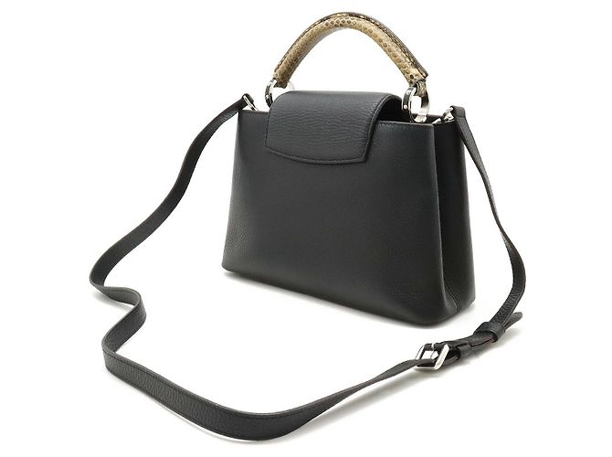 Louis Vuitton Capucines BB Handtasche Schwarz N92040 - Ansicht 2