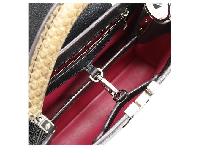 Louis Vuitton Capucines BB Handtasche Schwarz N92040 - Ansicht 4