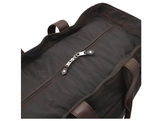 Hermès Hermes Acapulco GM Nylon Leather Boston Bag Brown - view 6