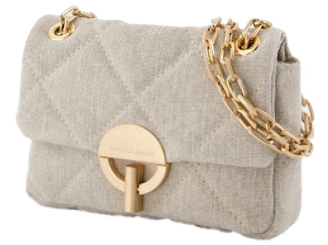 Nano Moon Bag - Vanessa Bruno - Leinen - Beige - vista 2