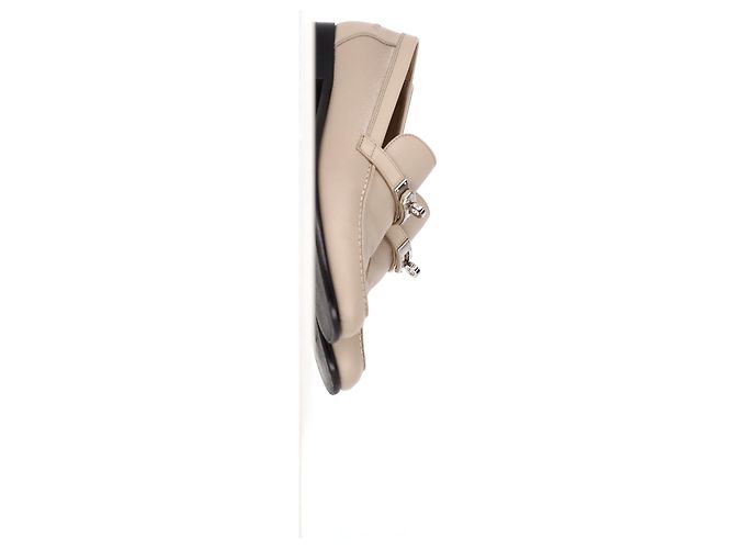 Kelly Mocassini Hermès Destin in pelle di vitello beige - vista 9