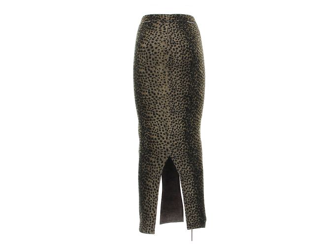 Faldas Alexander Wang T.International S Viscosa Castaño - vista 2