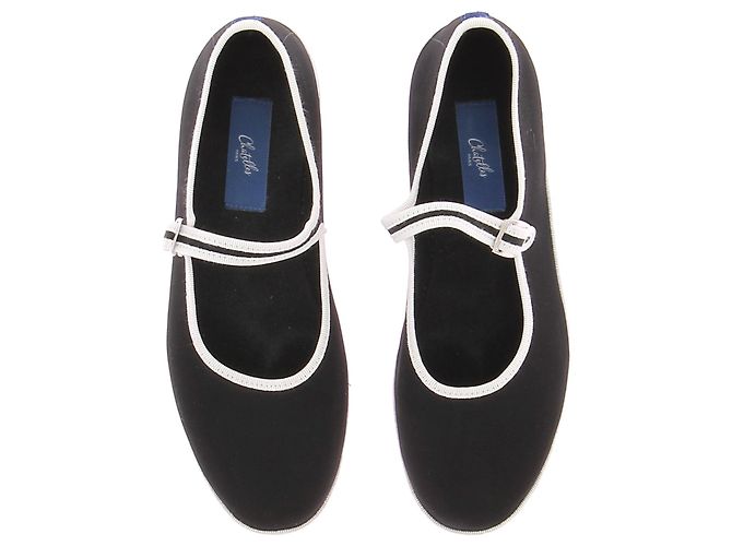 Chatelles flats T.EU 37 Tessuto Nero - vista 3