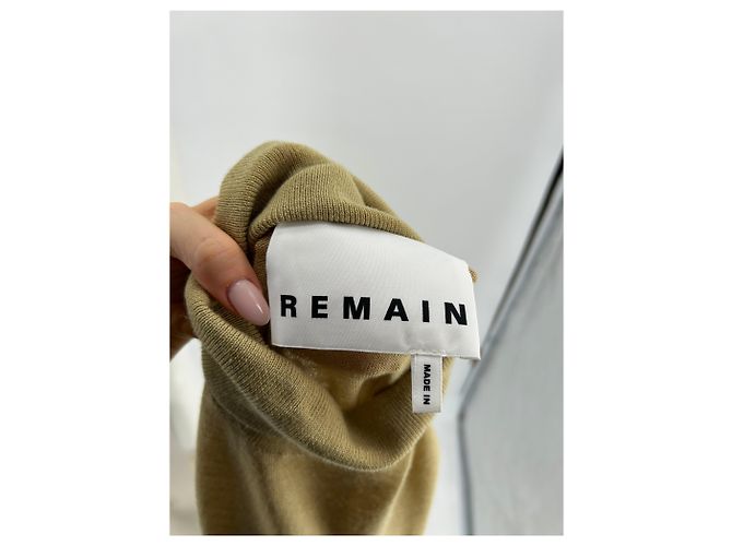 Autre Marque REMAIN BIGER CHRISTENSEN Strick T.FR 36 Wolle Beige - Ansicht 4