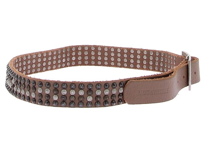 Zadig & Voltaire Gürtel T.cm 95 Leder Braun - Ansicht 3