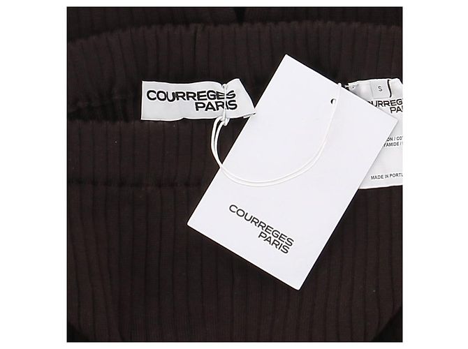 Courreges Faldas Courrèges T.International S Algodón Castaño - vista 5