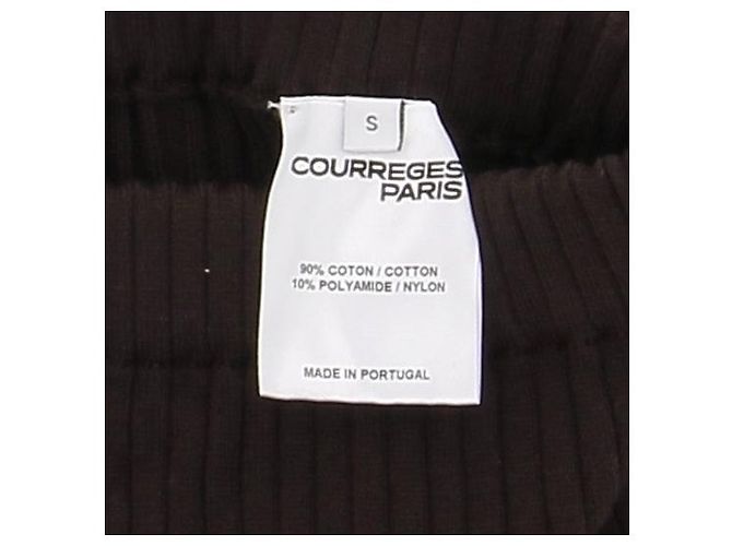 Courreges Faldas Courrèges T.International S Algodón Castaño - vista 6