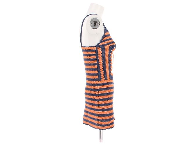 MIU MIU Vestidos T.FR 36 Algodón Naranja - vista 3