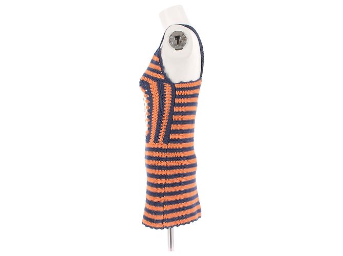 MIU MIU Vestidos T.FR 36 Algodón Naranja - vista 4