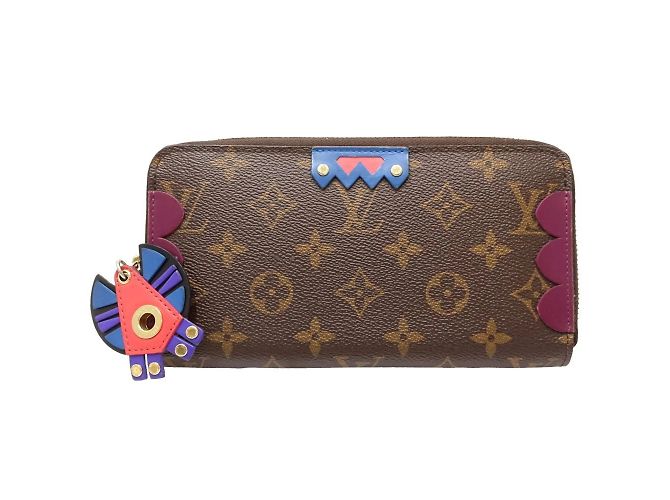Cartera Larga Louis Vuitton M61349 Zippy Monogram Totem Castaño - vista 10