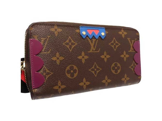 Cartera Larga Louis Vuitton M61349 Zippy Monogram Totem Castaño - vista 2