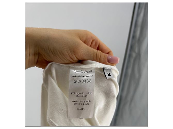 Autre Marque No firmado / No firmado T.International M Algodón Blanco - vista 2