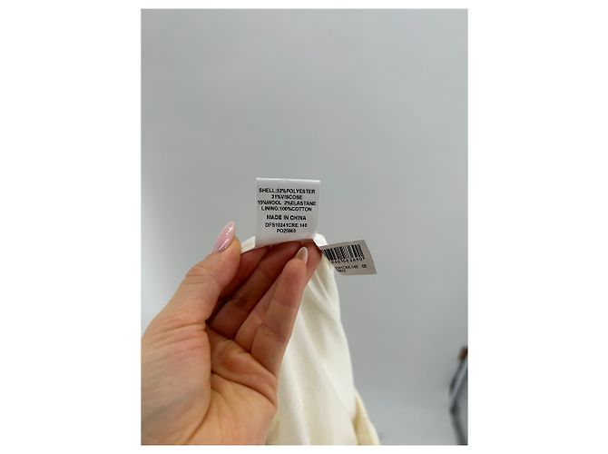Autre Marque Pantalones Dissh T.US 8 Poliéster Blanco - vista 3
