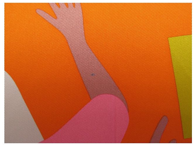 Hermès NUEVO BUFANDA HERMES HOMENAJE A GENE KELLY CUADRADO 70 CM EN SEDA NARANJA - vista 9