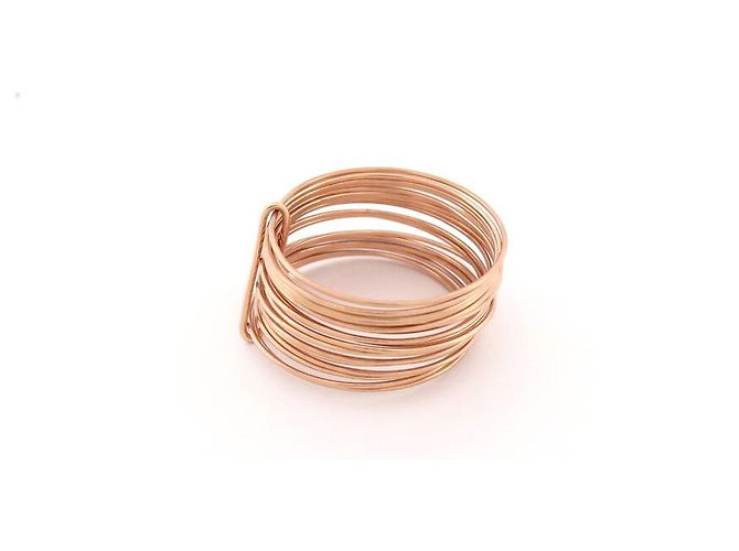 NUOVO ANELLO VANRYCKE MARGHERITA BM3R0-02 59 ORO ROSA 18K 4.3G - vista 2