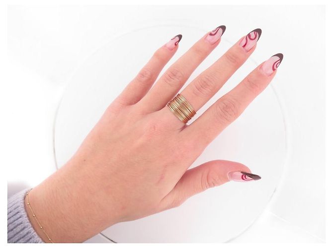 NUOVO ANELLO VANRYCKE MARGHERITA BM3R0-02 59 ORO ROSA 18K 4.3G - vista 9