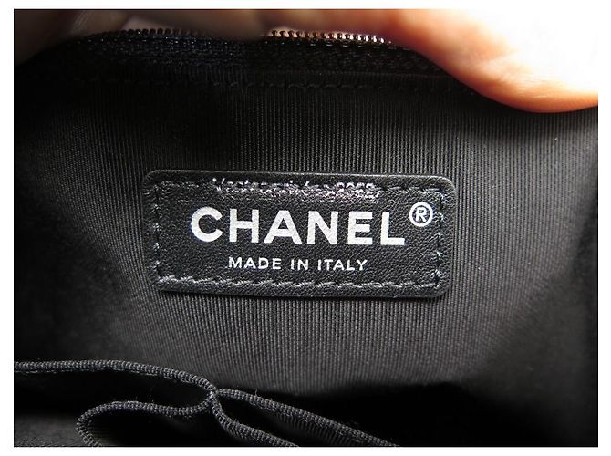 NUOVA BORSA A MANO CHANEL GABRIELLE PARIGI HAMBURGO FELTRO E PELLE Nero - vista 10