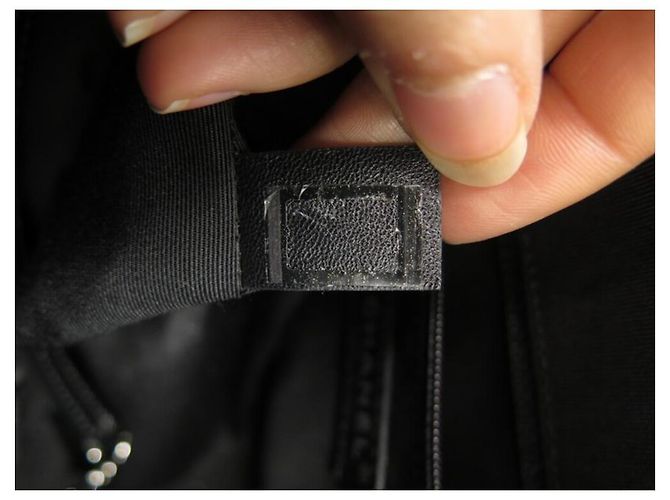 NUOVA BORSA A MANO CHANEL GABRIELLE PARIGI HAMBURGO FELTRO E PELLE Nero - vista 11