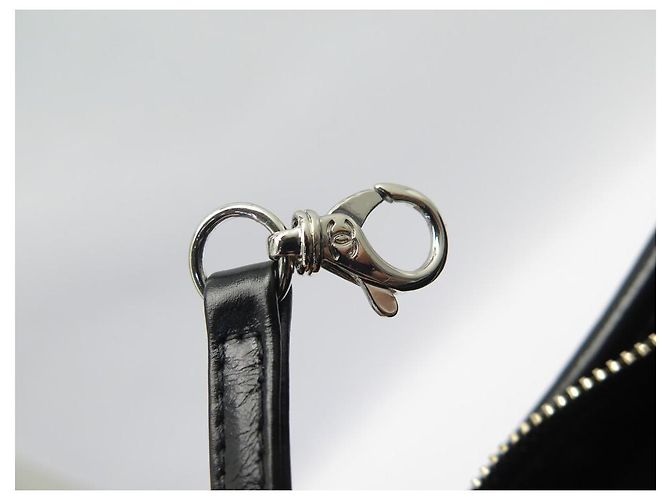 NUOVA BORSA A MANO CHANEL GABRIELLE PARIGI HAMBURGO FELTRO E PELLE Nero - vista 14