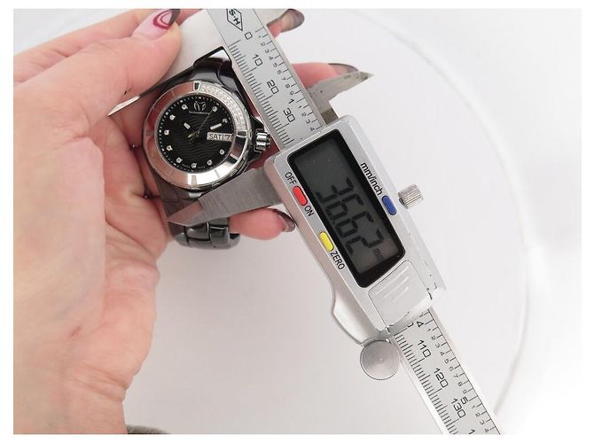 RELOJ TECHNOMARINE CRUISE 110027C QUARTZ 36 MM CERÁMICA DIAMANTES Negro - vista 9