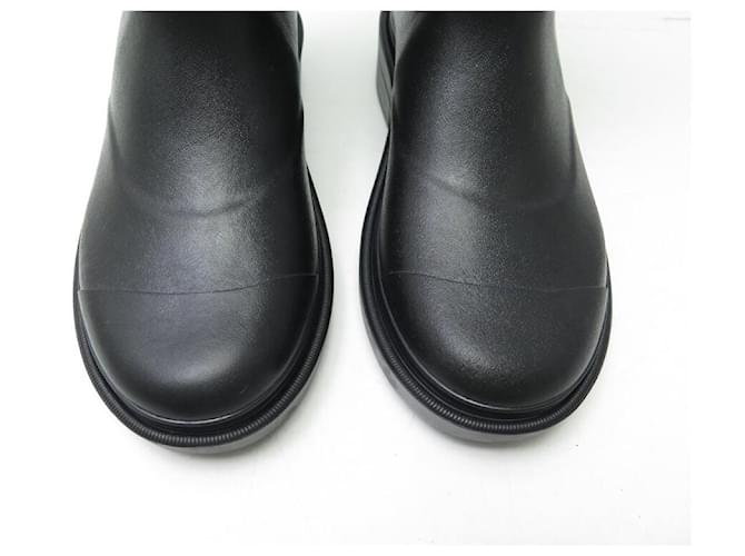 NUEVAS BOTAS DE LLUVIA CHANEL LOGO CC 36 BOTAS DE GOMA Negro - vista 4