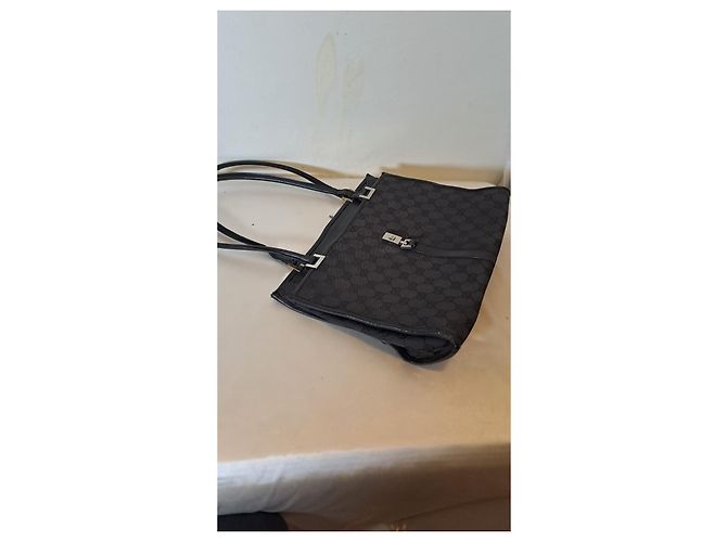 Borsa a mano Gucci Jackie in tessuto nero - vista 10