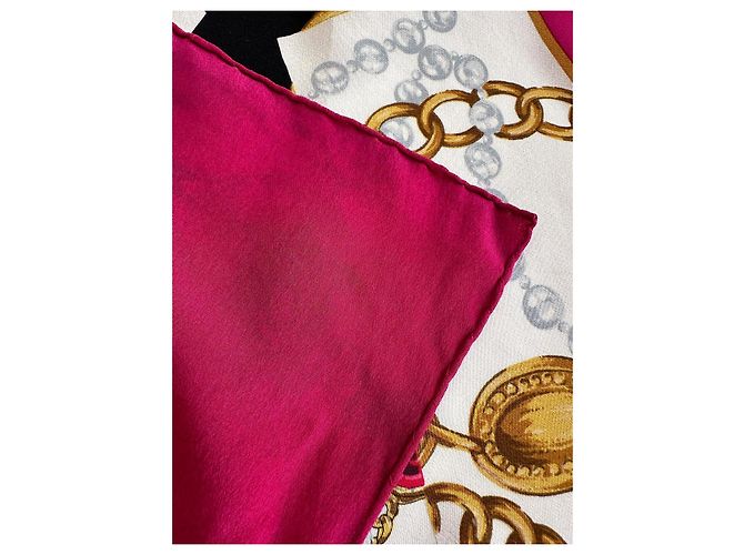 Stola Chanel in seta rosa - vista 4