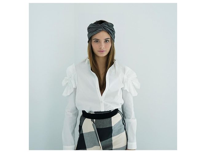 Fascia Turban Eugenia Kim Malia Argento Metallizzato Metallico - vista 2