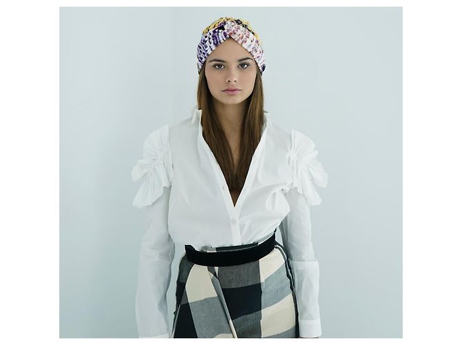 Turbante Missoni in maglia di viscosa multicolore - vista 2