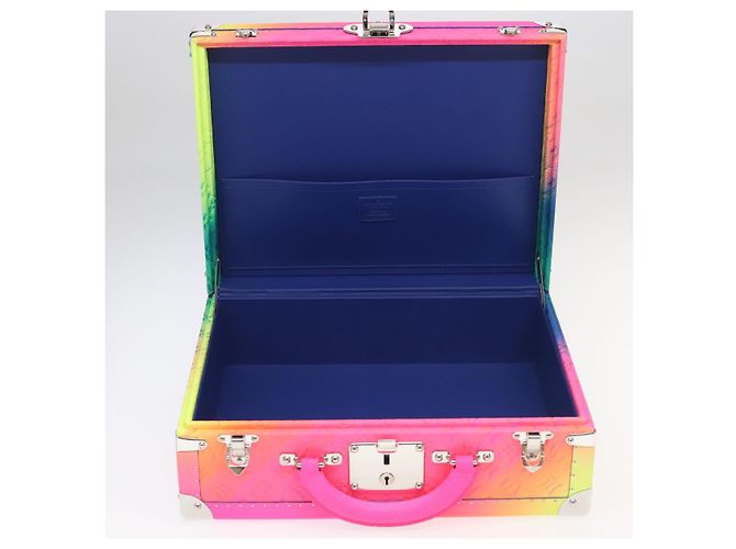 LOUIS VUITTON Taurillon Illusion Cotoville 40 Trunk Multicolor LV Auth yk15763S Multicolore - vista 10