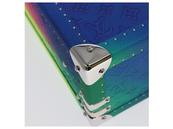 LOUIS VUITTON Taurillon Illusion Cotoville 40 Trunk Multicolor LV Auth yk15763S Multicolore - vista 17
