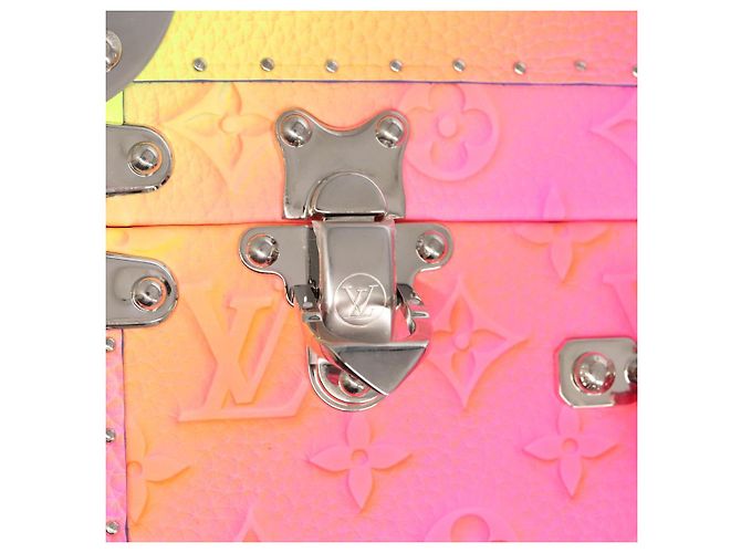 LOUIS VUITTON Taurillon Illusion Cotoville 40 Trunk Multicolor LV Auth yk15763S Multicolore - vista 21