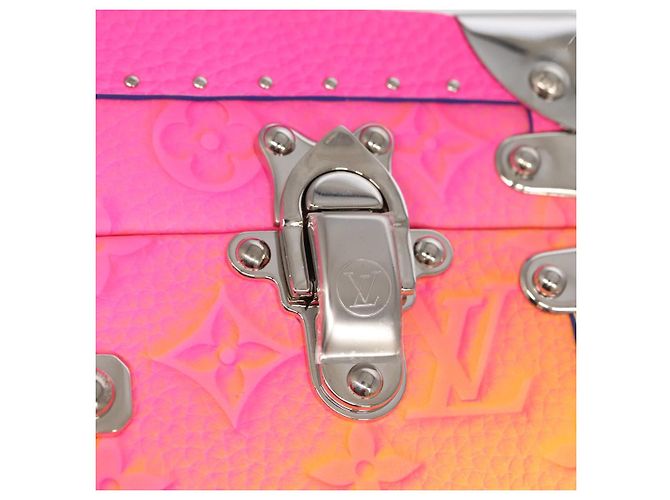 LOUIS VUITTON Taurillon Illusion Cotoville 40 Trunk Multicolor LV Auth yk15763S Multicolore - vista 22