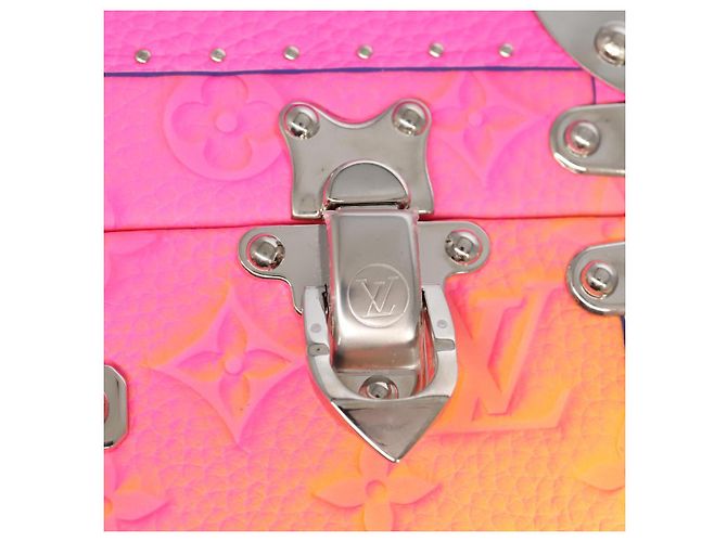 LOUIS VUITTON Taurillon Illusion Cotoville 40 Trunk Multicolor LV Auth yk15763S Multicolore - vista 23