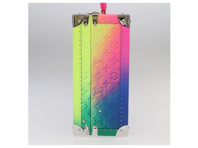 LOUIS VUITTON Taurillon Illusion Cotoville 40 Trunk Multicolor LV Auth yk15763S Multicolore - vista 3