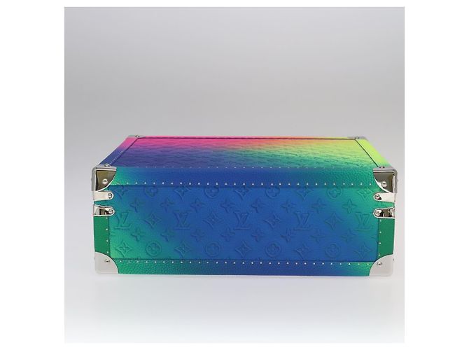 LOUIS VUITTON Taurillon Illusion Cotoville 40 Trunk Multicolor LV Auth yk15763S Multicolore - vista 5