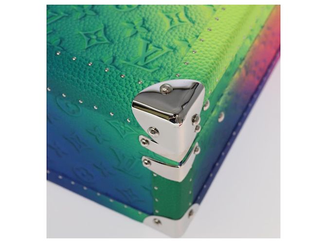 LOUIS VUITTON Taurillon Illusion Cotoville 40 Trunk Multicolor LV Auth yk15763S Multicolore - vista 8