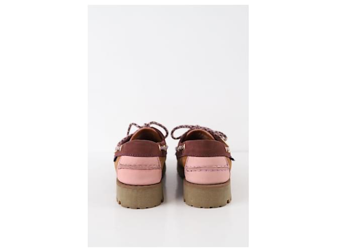 Sebago Scarpe in pelle con lacci Rosa - vista 2